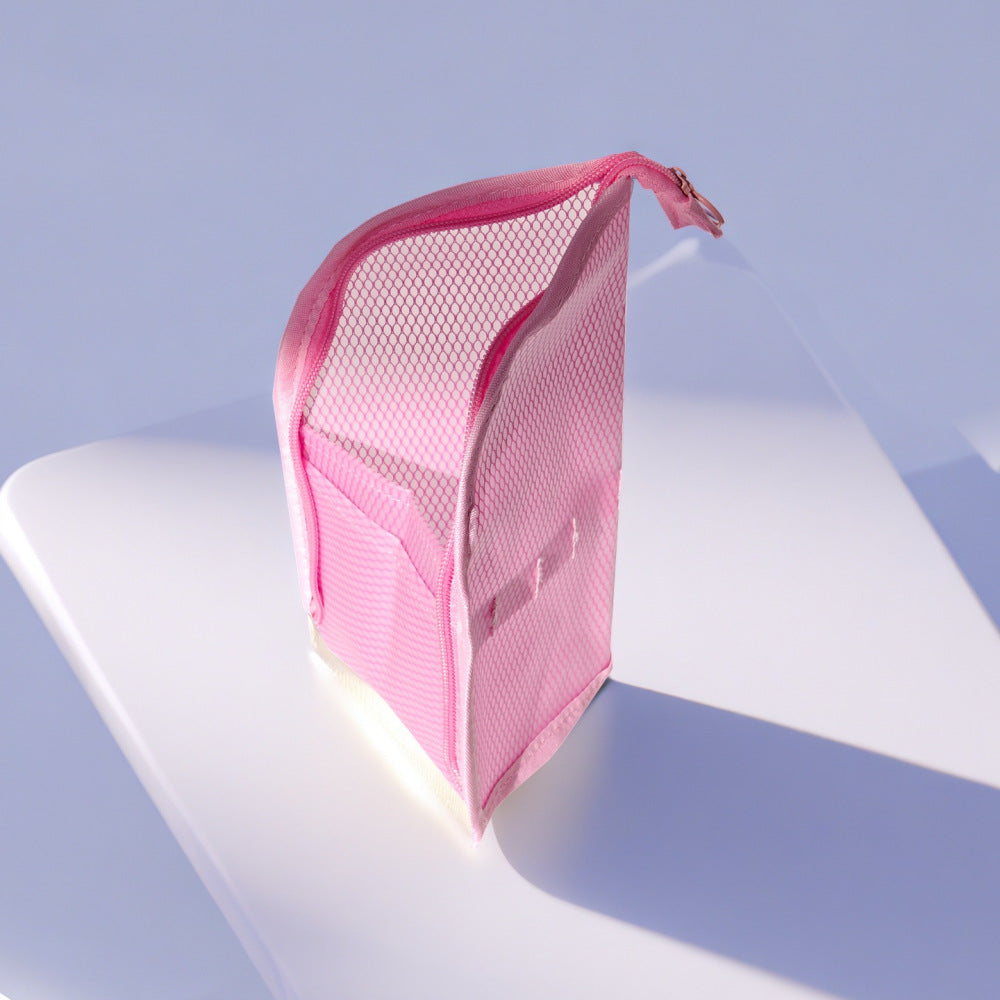 Free-Standing Clear Hanging Toiletry Bag, Foldable Waterproof EVA Cosmetic Organizer