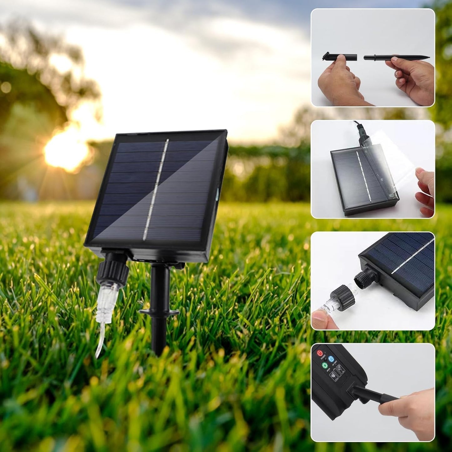 🎆 4-Pack Solar Fireworks Lights — 480 LEDs IP65 Waterproof Outdoor Garden Lights 💦