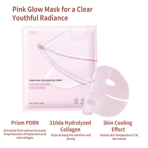 🧖‍♀️Salmon PDRN Collagen Face Mask – Hydrating Care for Smooth, Radiant-Looking Skin😊