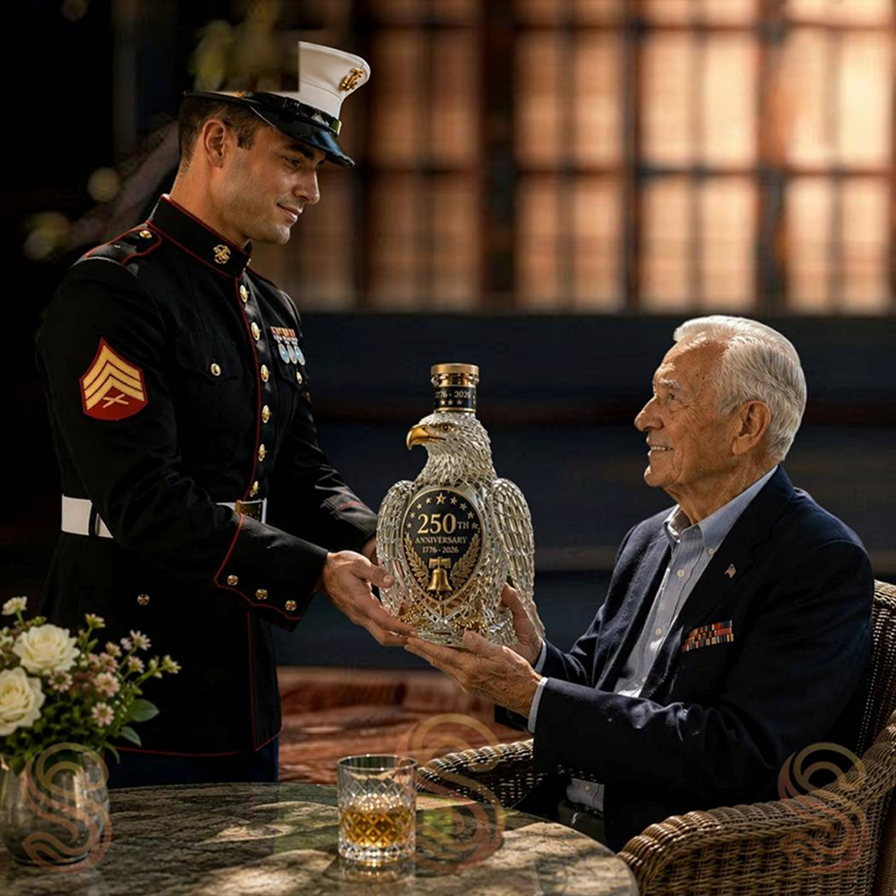 🦅Patriotic 250th Anniversary Collectible Bottle
