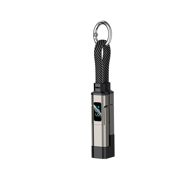 🔥Limited Time SALE 🔥4-in-1 Digital Display Keychain Charging Cable
