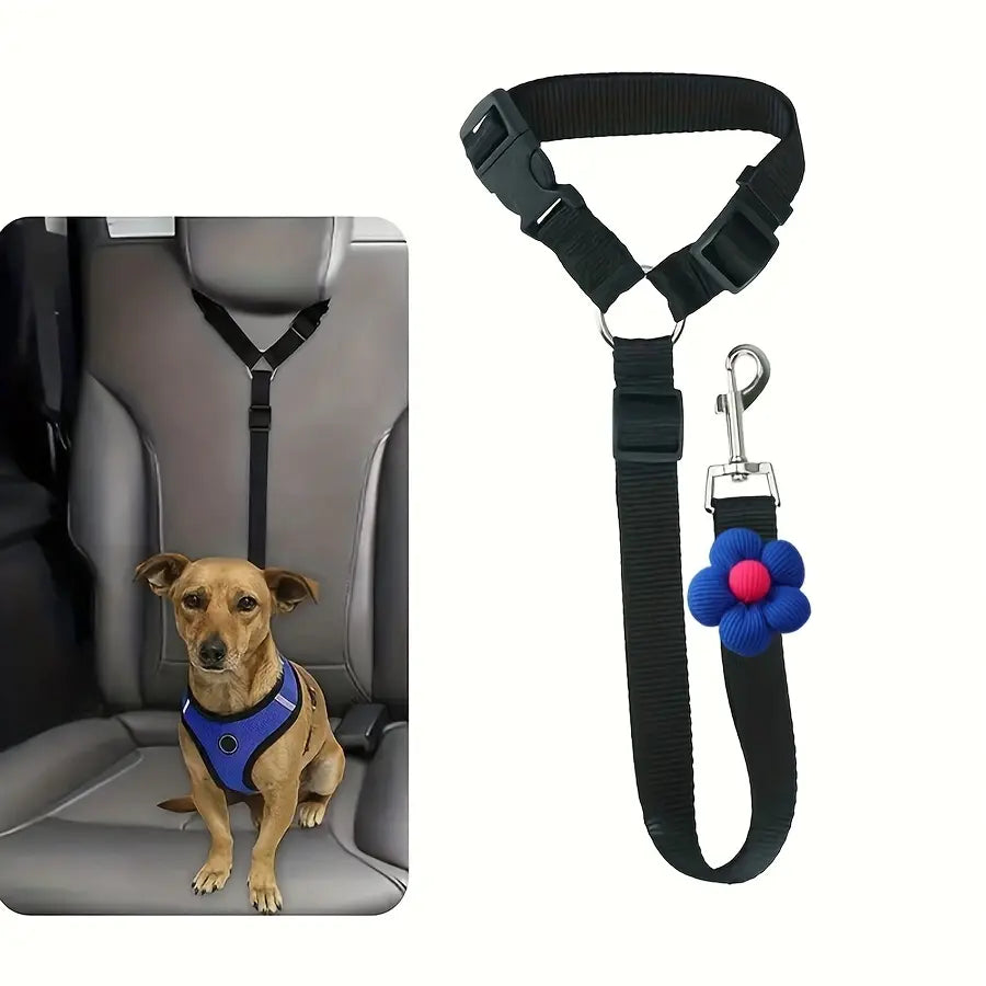 🐶🐾Dog Safety Leash for Vehicles, Pet Car Seatbelt Leash, Dog Vehicle Safety Belt Clip, Gift for Dogs,Universal Harness Straps