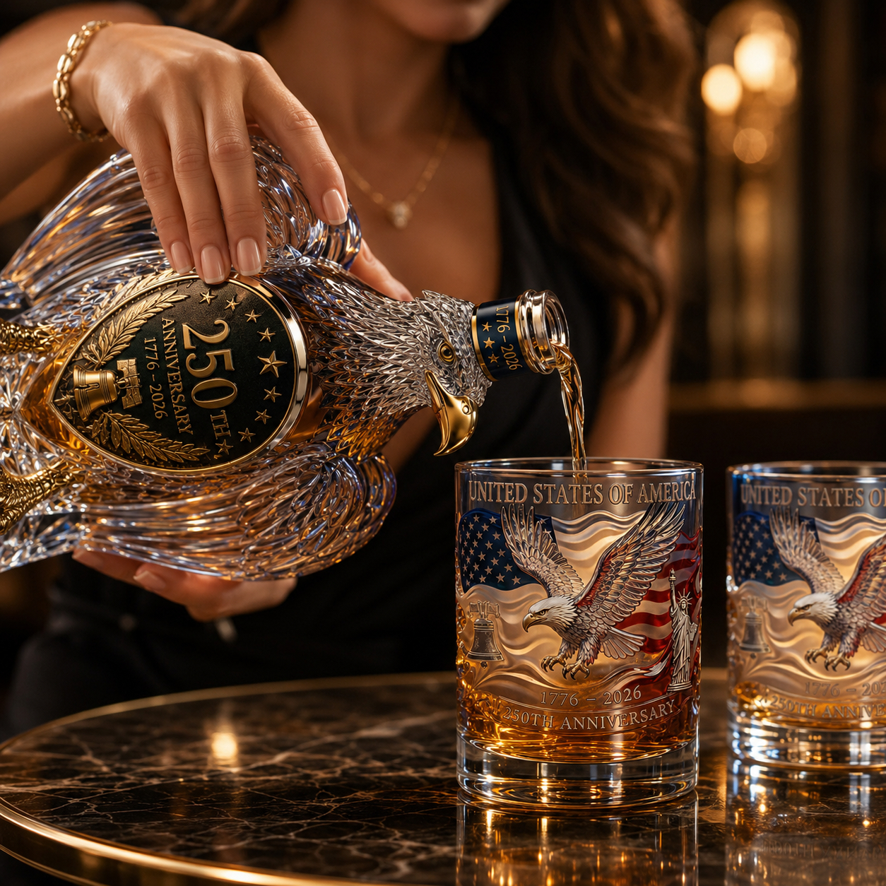 🦅Patriotic 250th Anniversary Collectible Bottle