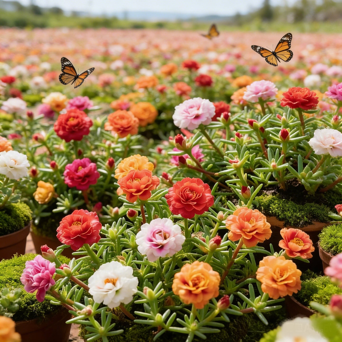🌹Moss Rose Seeds(10,000+ Seeds) – 🌿Perennial Flower Seeds / Large Flowers / Easy to Grow