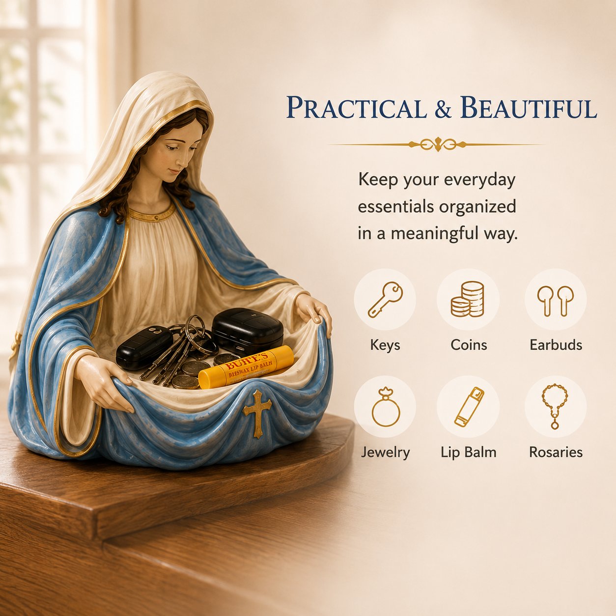 🔥Handmade Virgin Mary Catch-All Bowl