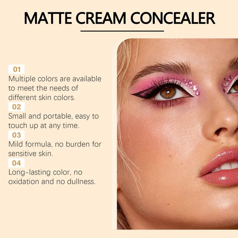 Soft Matte Cream Concealer 8-Shade Fade Palette