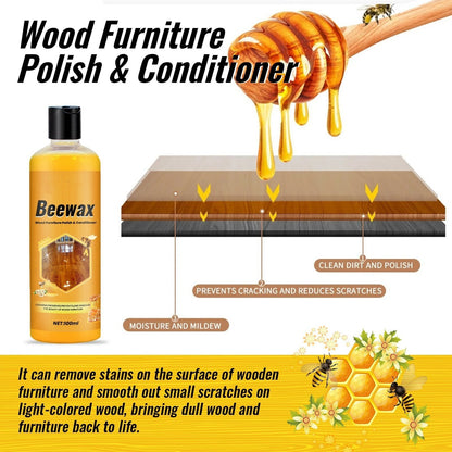 Natural Beeswax Wood Polish and Conditioner for Daily Furniture Maintenance
