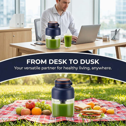 Portable Wireless Juicer Cup 1300ML – Rechargeable USB Personal Blender for Fruits & Vegetables