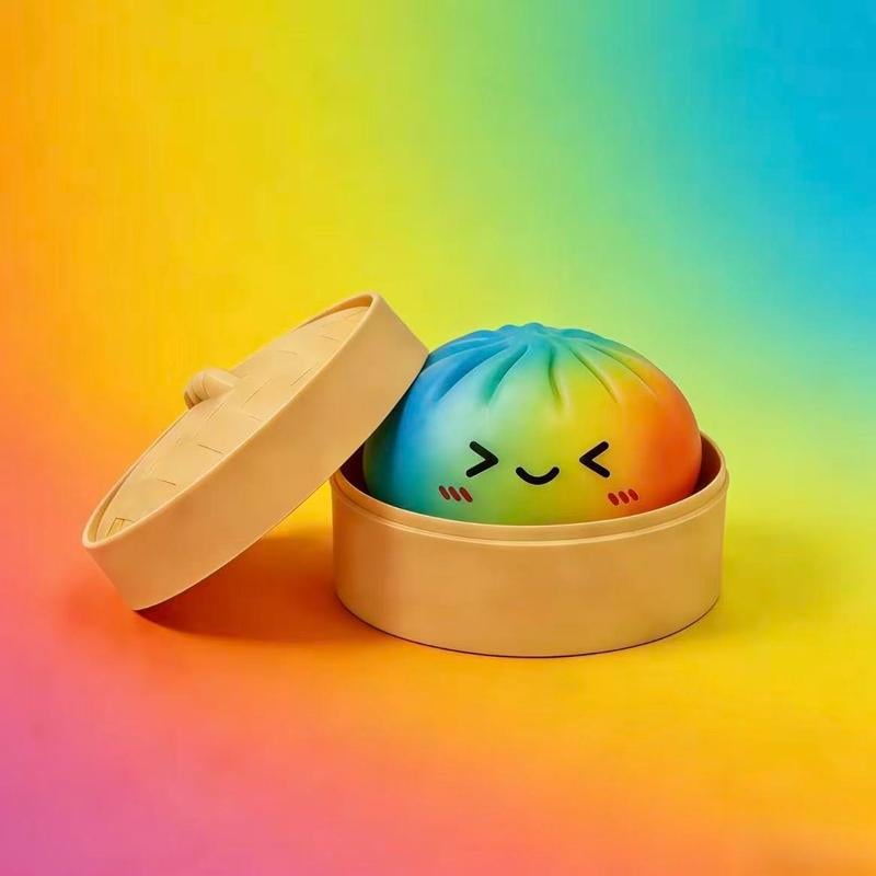 Big Dumpling Squishy Blind Box, Soft TPR Fidget Toy, Stress Relief, Easter Kids Gifts