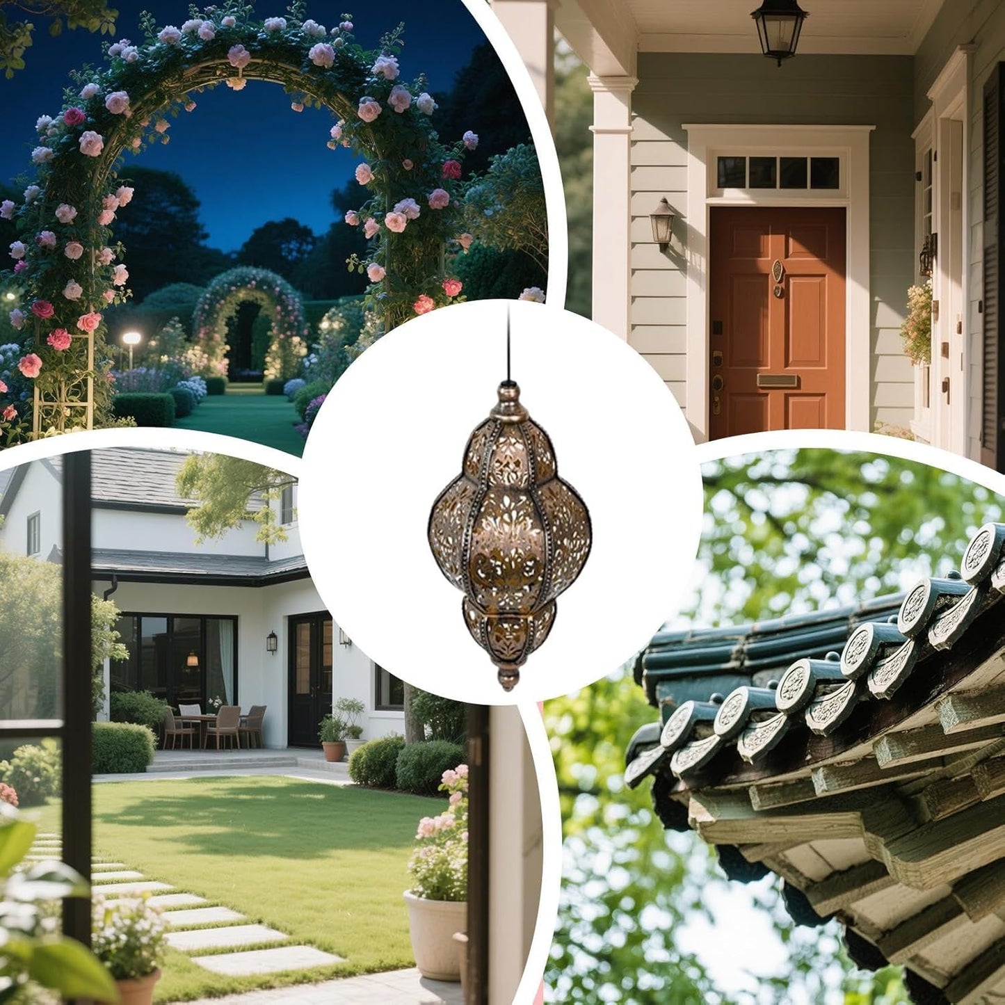 Baroque Style Solar Garden Lantern – Vintage Outdoor Light for Patio, Yard and Pathway Decor🏺