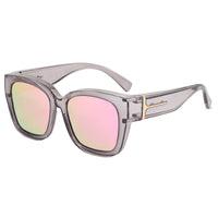 Transparent gray frame powder film+Sports Suit
