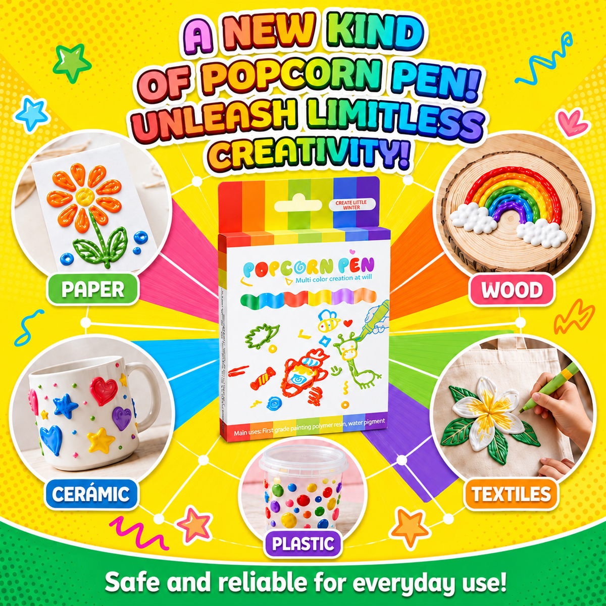 3D Drawing Pen - Turn 2D Art into 3D Creations, Creative DIY Tool