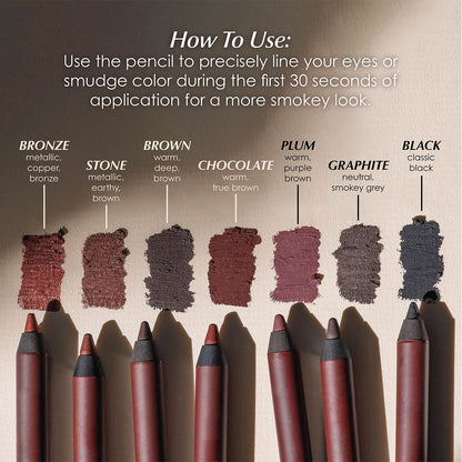 Cosmetics 24HR Waterproof Eyeliner Sharpable Eye Pencil