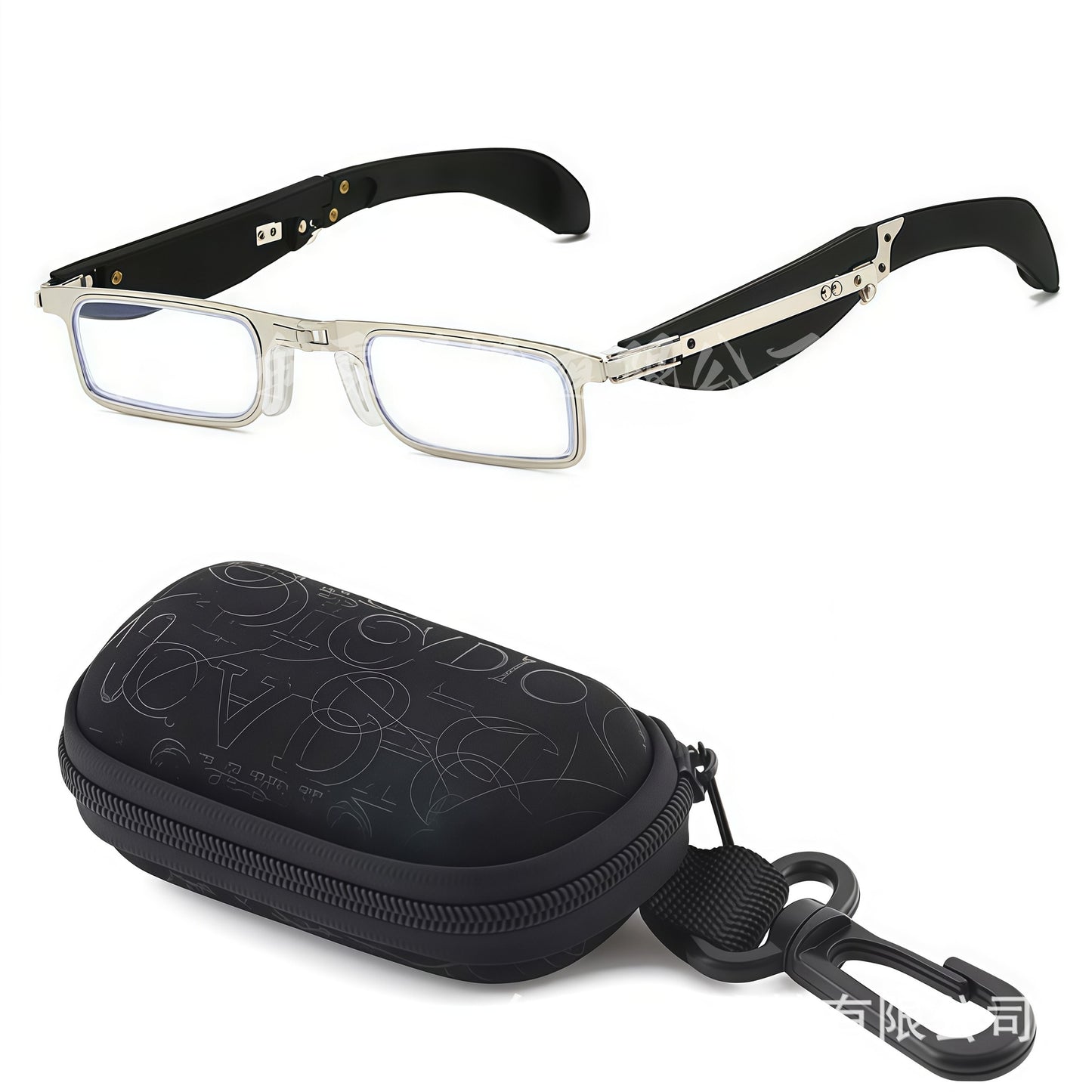 Foldable Anti-Blue Light Reading Glasses with Case, Anti Eyestrain/Glare Computer Reading Glasses