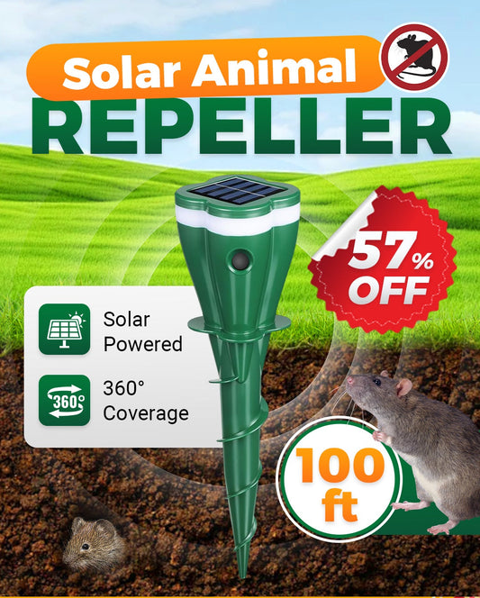 ☘️Outdoors Solar Powered Waterproof Screw Mole Repellent🌸
