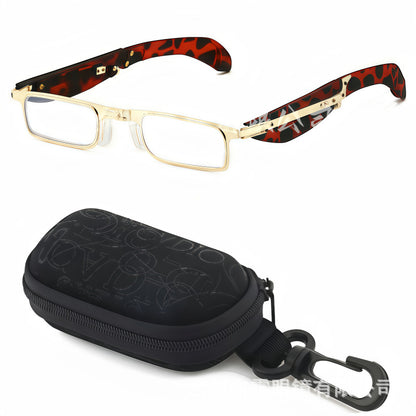 Foldable Anti-Blue Light Reading Glasses with Case, Anti Eyestrain/Glare Computer Reading Glasses