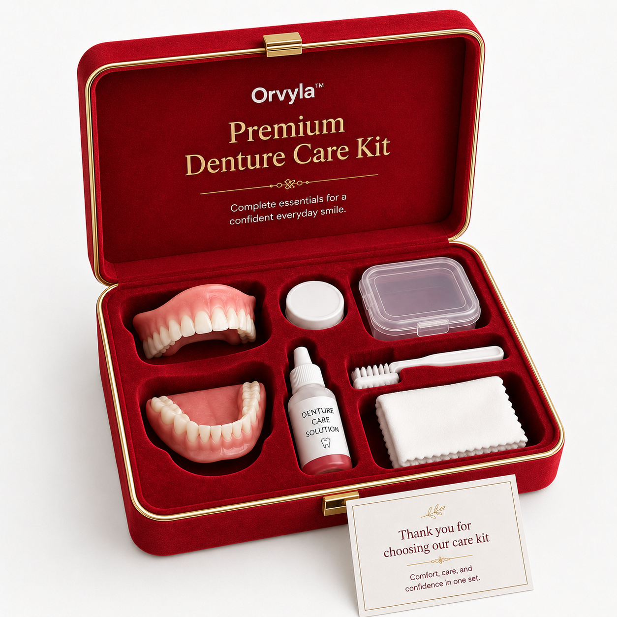 🦷 Medical Full Denture with Strong Suctiond Custom-Fit Full Functional Dentures