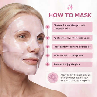 🧖‍♀️Salmon PDRN Collagen Face Mask – Hydrating Care for Smooth, Radiant-Looking Skin😊
