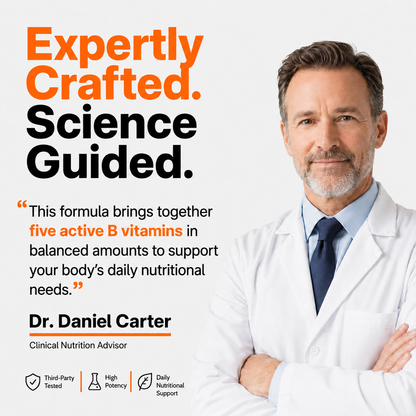 5-in-1 Vitamin B Complex Supplement – Daily Energy & Wellness Support