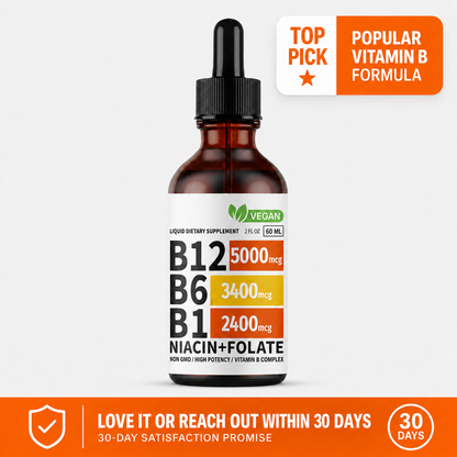 5-in-1 Vitamin B Complex Supplement – Daily Energy & Wellness Support