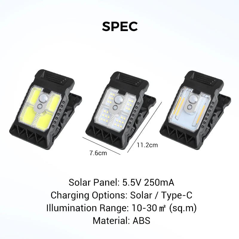 🔥Outdoor Solar Clip Light with Motion Sensor