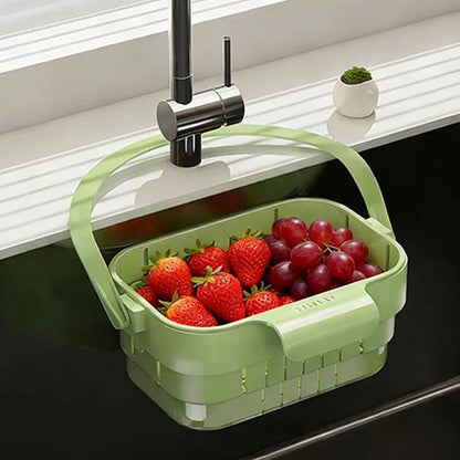 💖🔥Collapsible Faucet-Hanging Sink Strainer Basket