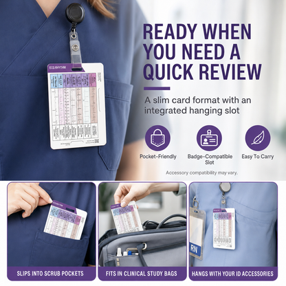EKG Rhythm Interpretation Card