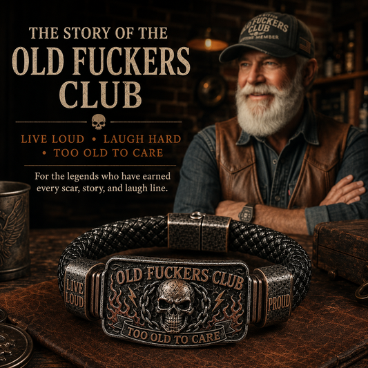 ☠️ Old Fuckers Club & Wild Freedom 🪓 | 2026 Limited Edition Vintage Bracelet
