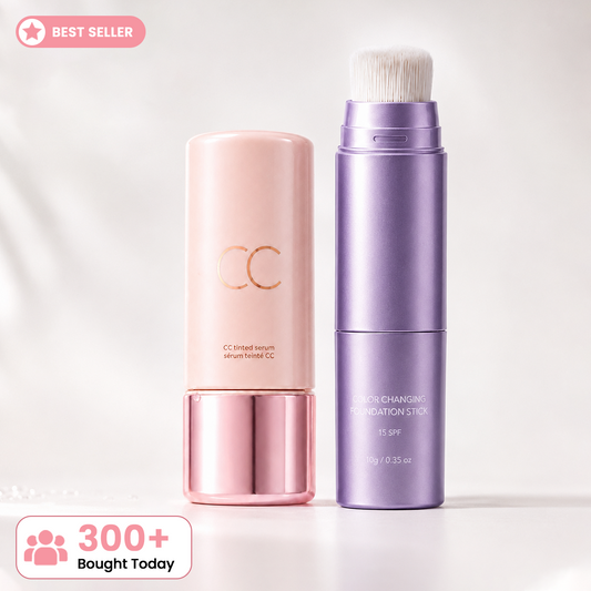 CC Color-Correcting Tinted Serum – Lightweight, Shade-Adaptive Coverage with 24H Hydration & 16H Waterproof Wear