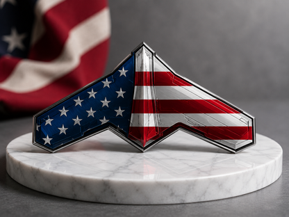 Patriotic Stealth Bomber-Inspired 250th Anniversary Collectible Coin