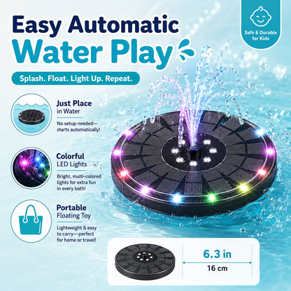 Kids Bath Fountain Toy with Colorful LED Lights – Automatic Water Spray Bathtub Toy for Toddlers & Babies