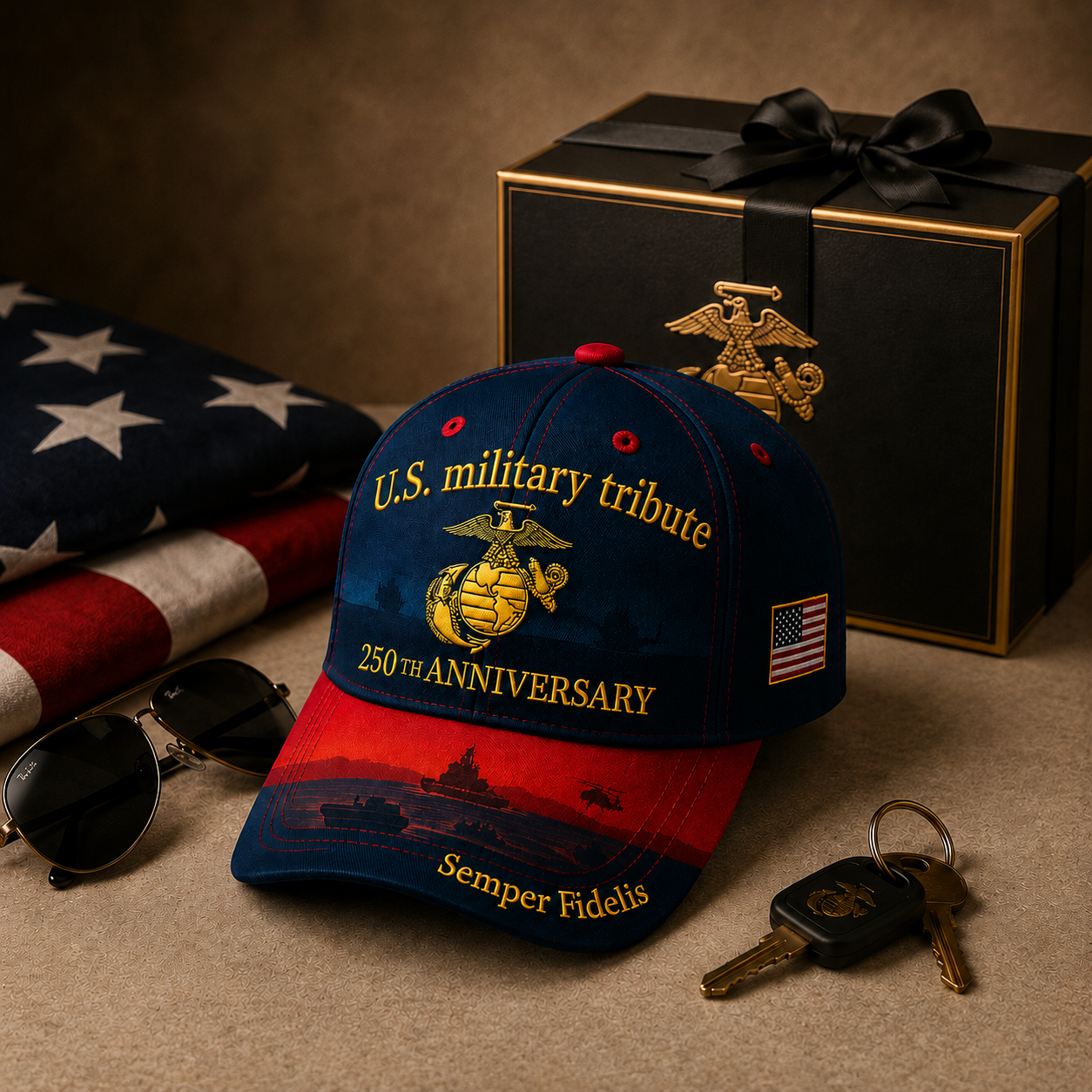 ❤️Patriotic 250th Anniversary Embroidered Baseball Cap