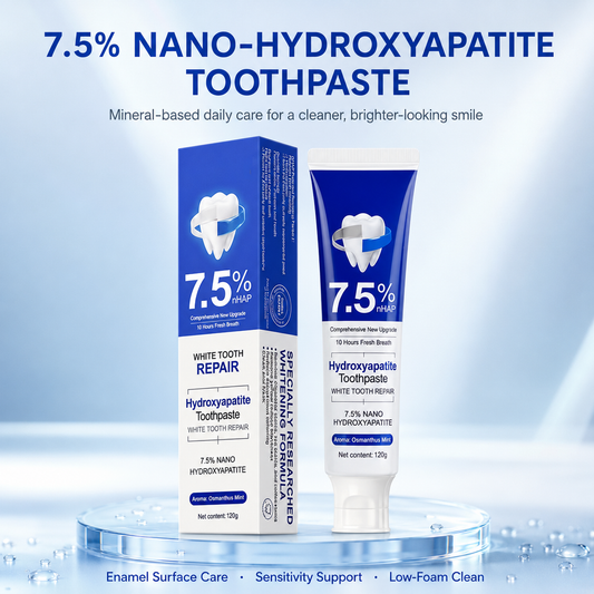 7.5% Nano-Hydroxyapatite Toothpaste – Gentle Enamel & Sensitivity Care