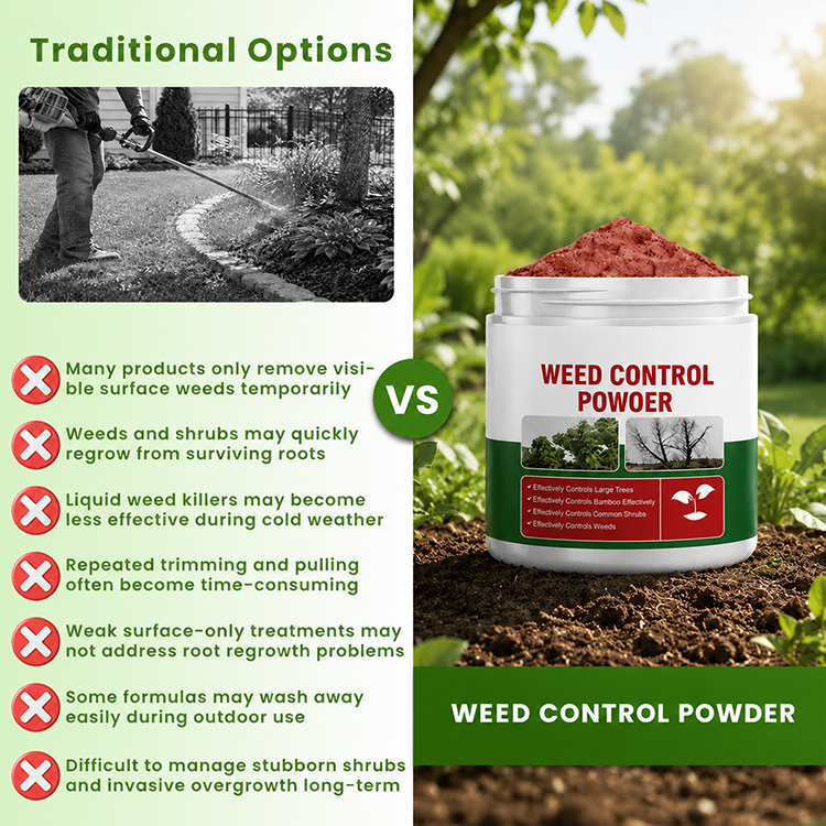 Outdoor Weed Control Powder for Patios, Driveways & Garden Paths