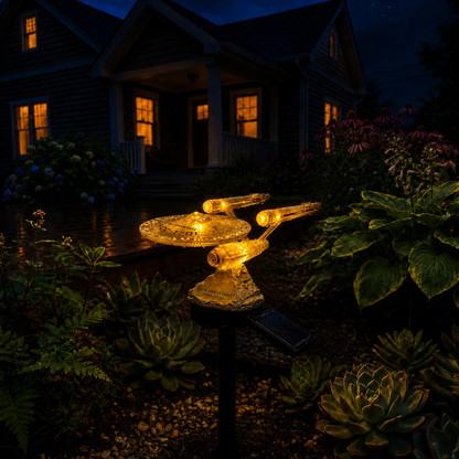 🌌🔥Sci-Fi Starship Solar Garden Light