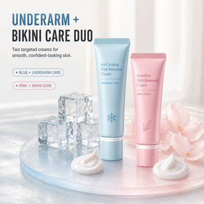 🥳🪒Gentle Hair Removal Cream – Dual‑care for underarms & bikini area✨🛡️