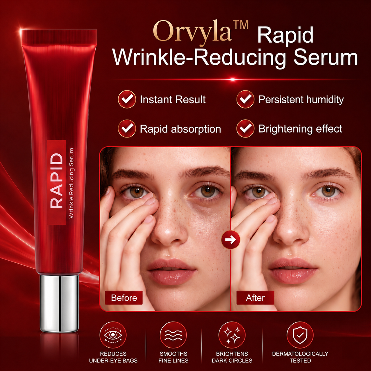 Firming Under-Eye Serum for Fine Lines, Puffiness & Dark Circles