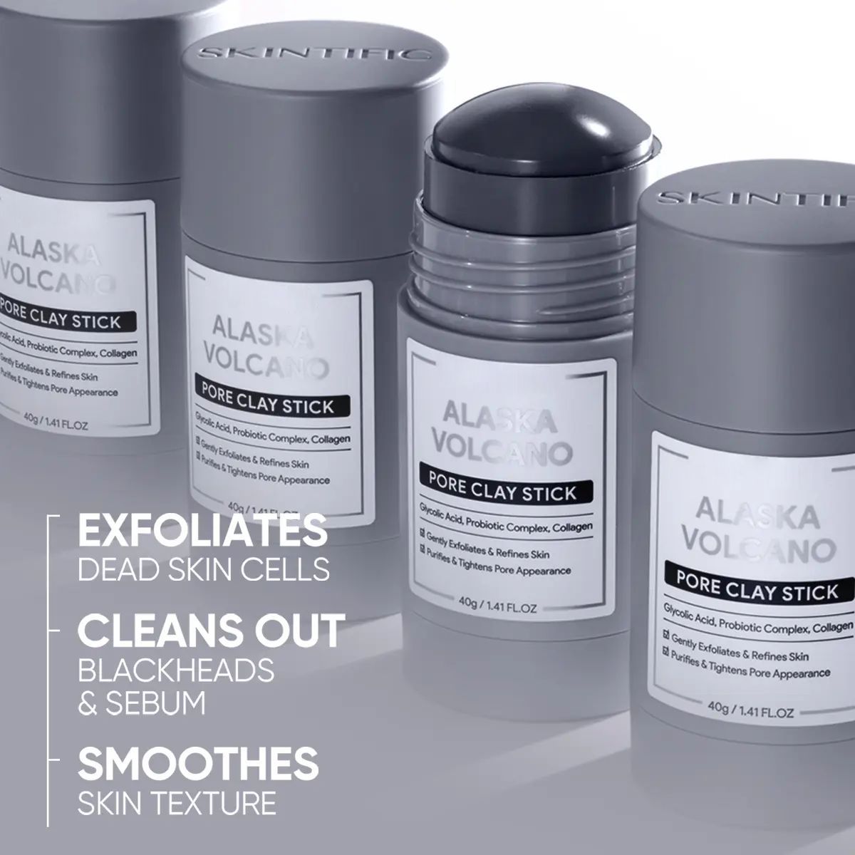 Alaska Volcano Pore Clay Stick Cleansing Blackhead Remover Face Mask Stick