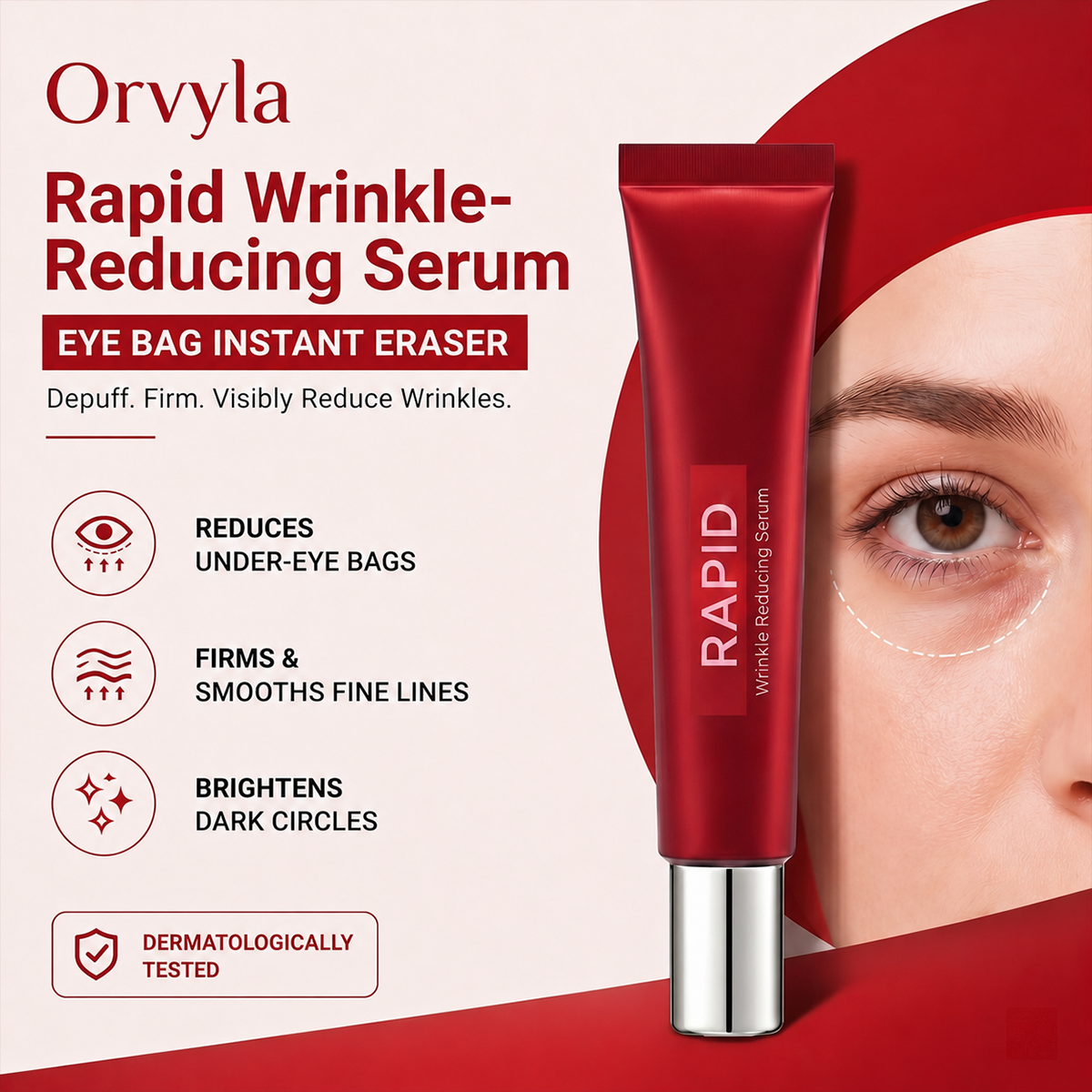 Firming Under-Eye Serum for Fine Lines, Puffiness & Dark Circles