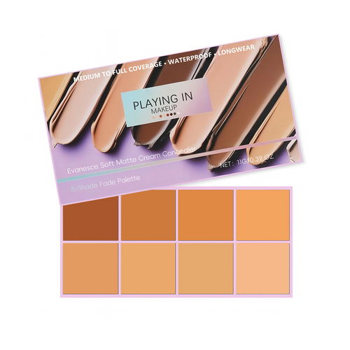 Soft Matte Cream Concealer 8-Shade Fade Palette