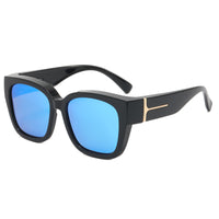 Black frame ice blue+Sports Suit