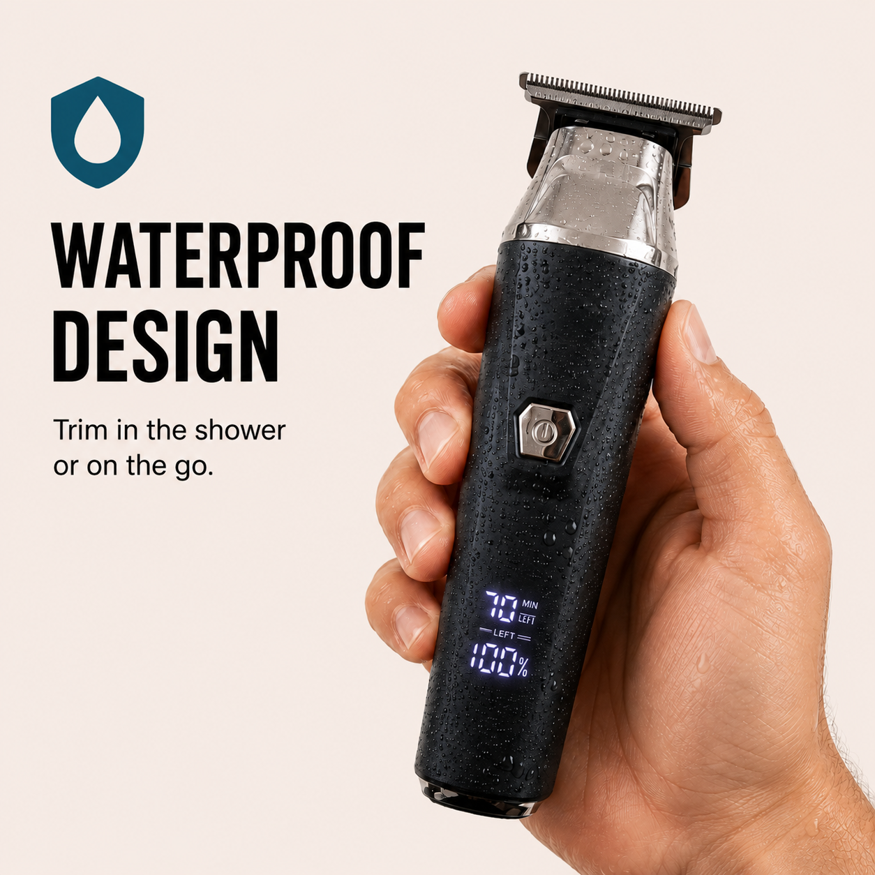 LCD Display Face & Body Hair Trimmer – Rechargeable Precision Grooming Tool for Daily Use