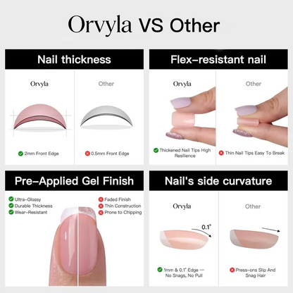 Salon-Quality Milky White Press-Ons: Extra Short Squoval Nails