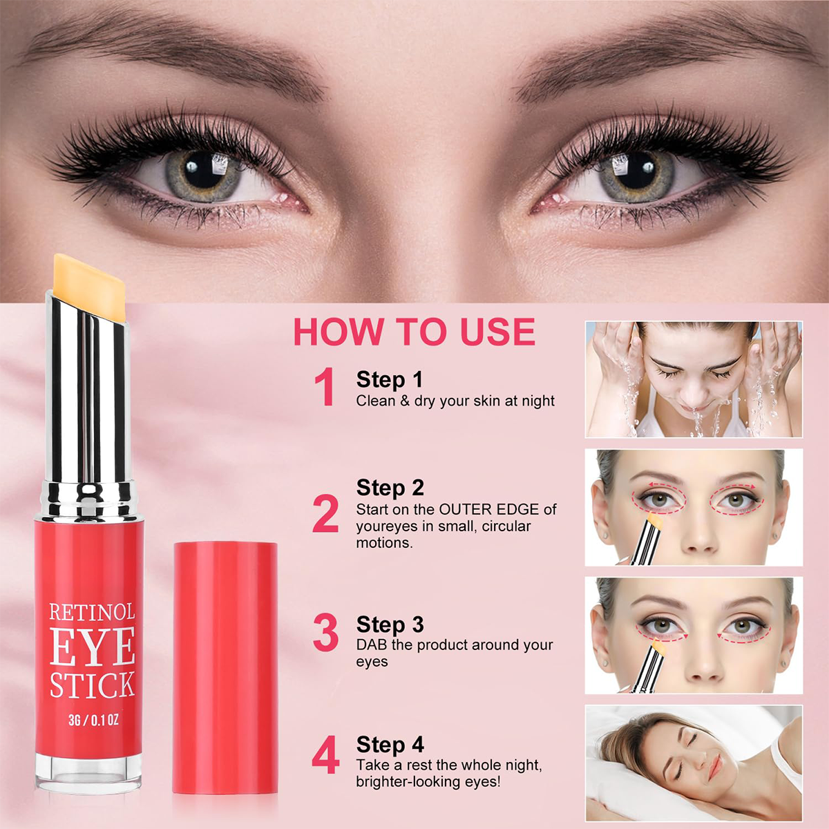 Retinol Eye Stick with Collagen & Hyaluronic Acid