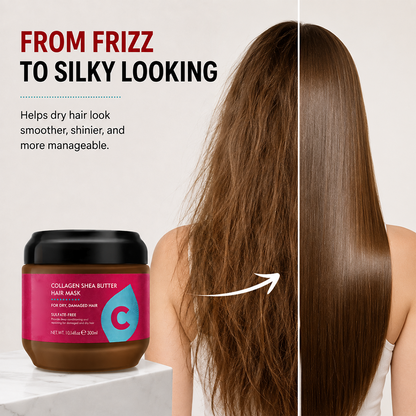 Collagen Shea Butter Hair Mask - Deep Repair & Hydration Treatment