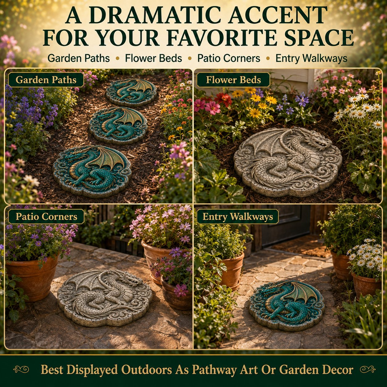 ✨Create Your Own Garden Art - Reusable Mold for Stepping Stones