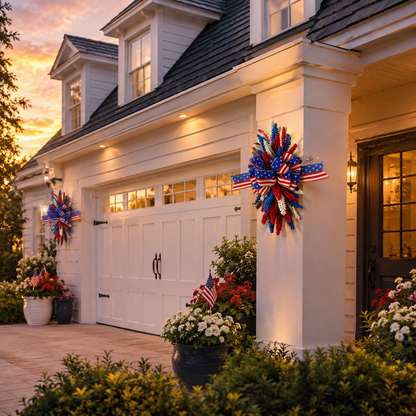 Patriotic Bow Hanging Ornament for Festival Decoration