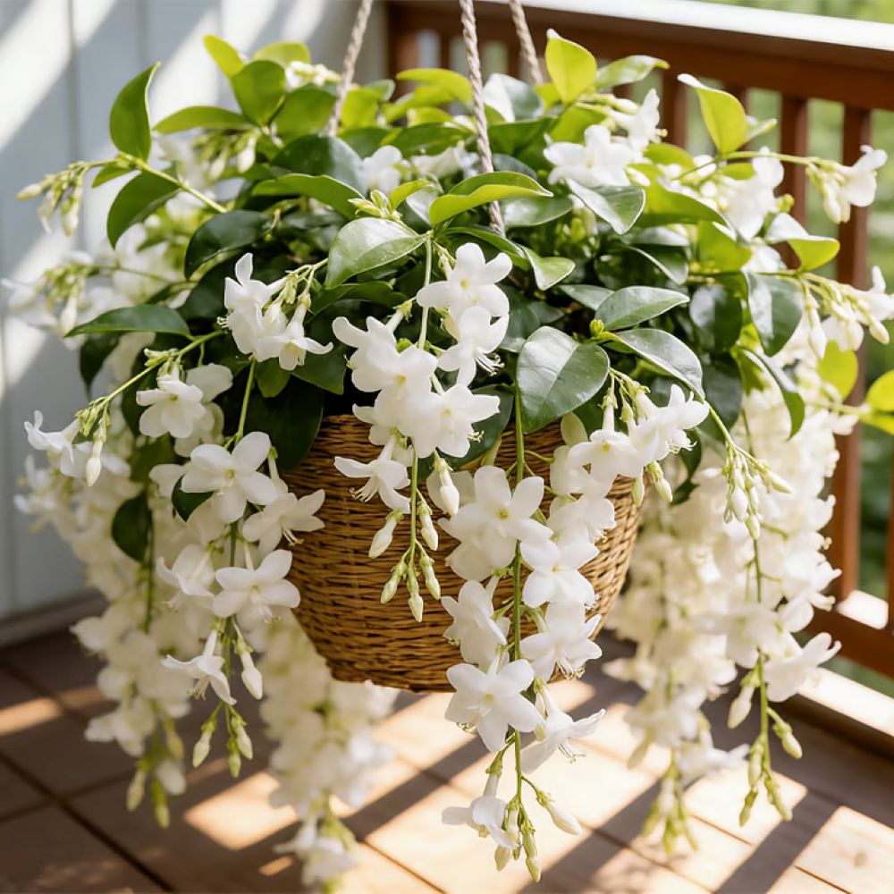 Perfume Jasmine Seeds – Winter Planting, Perennial Blooms & Fragrant Garden Elegance (Only seeds, without flower pot)