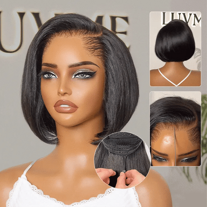 PreMax 3-in-1 Glueless Human Hair Bob Wig