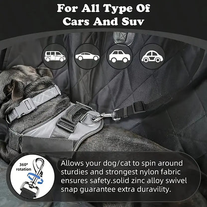 🐶🐾Dog Safety Leash for Vehicles, Pet Car Seatbelt Leash, Dog Vehicle Safety Belt Clip, Gift for Dogs,Universal Harness Straps